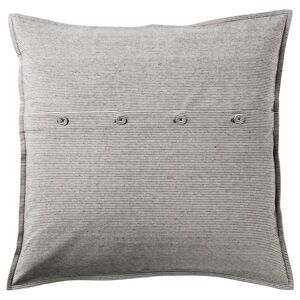 IKEA Kristianne 20”X20” Throw Pillow Covers Dark Grey Striped Set of Two 50X50cm